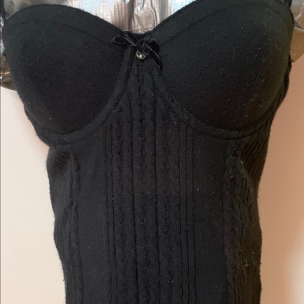 Guess sweater tank top with built in bra